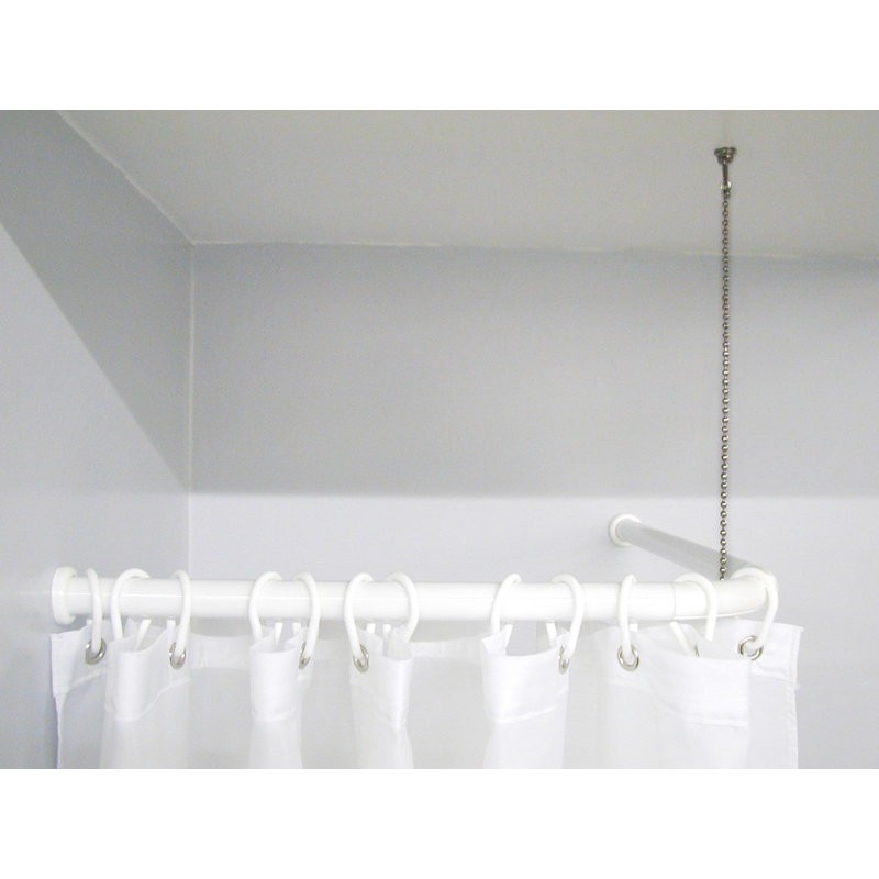 80cm Fixed Shower Curtain Pole