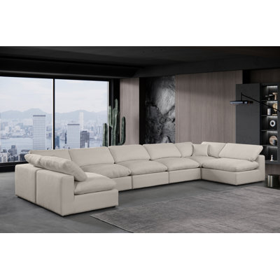 Hulen Upholstered U-Shaped Sectional Reversible