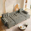 Canapé modulaire en U 2 en 1 avec ports USB et tissu chenille-668503563