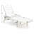 HDPE Patio Chaise Lounge, 4-Position Adjustable Backrest Outdoor Lounger-859724174