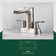 Centerset 2-Handle Waterfall Bathroom Faucet with Drain Assembly