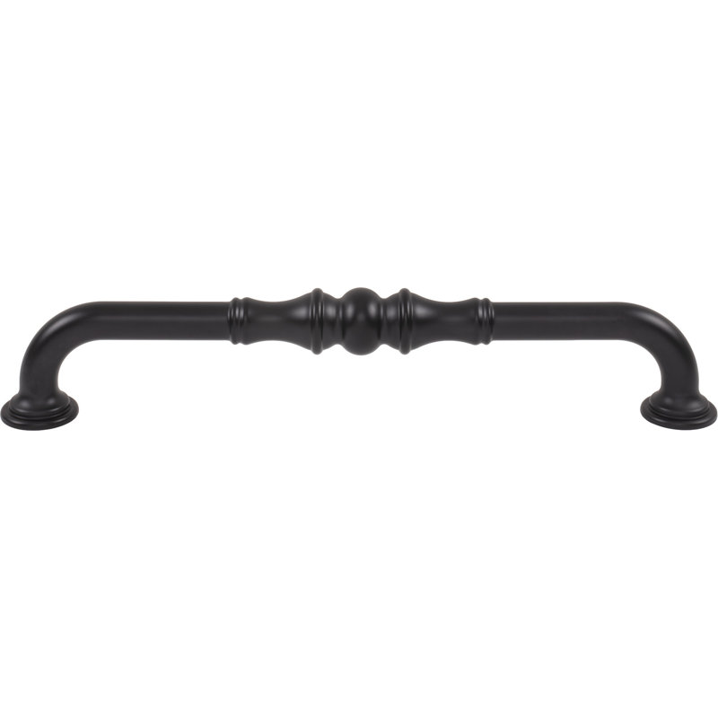 Bayridge 12" Center to Center Bar Pull, 13.44' L x 1.25' W, Flat Black
