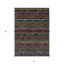 Tapis intérieur lavable rayé noir et vert 3 pi x 5 pi