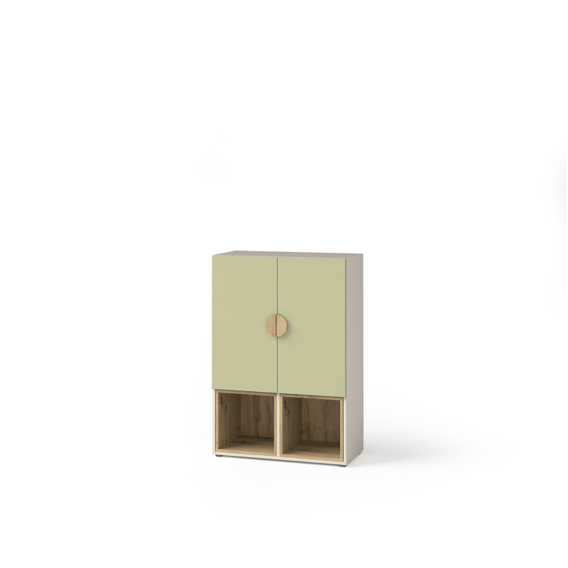 80.1cm W Chest of Drawers, Avocado Colour/Artisan Oak