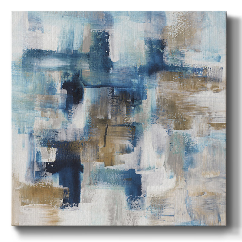 Teal Array-Gallery Wrapped Canvas, 40" H x 40" W
