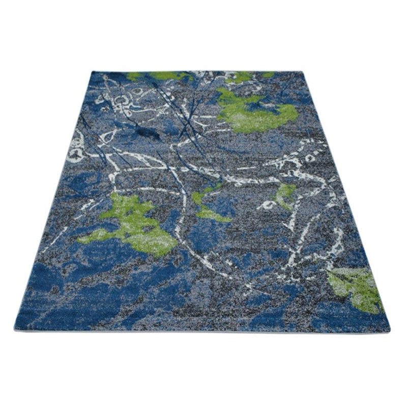 Chumley Machine Made Heatset Polyproplyene Area Rugs -Rectangle, Multicolor, Floral Modern Design, Low Pile Machine Made Area Rugs for Living Room, Bed Room