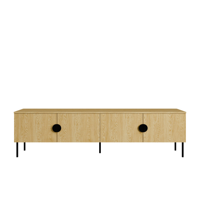 Unfinished TV Stand for TVs up to 65", Baltic Oak