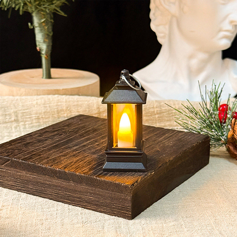 Bougie électronique à lumière ambiante, petite lampe à huile de Noël, mini-bougie, veilleuse de Noël, lumières de décoration ambiante