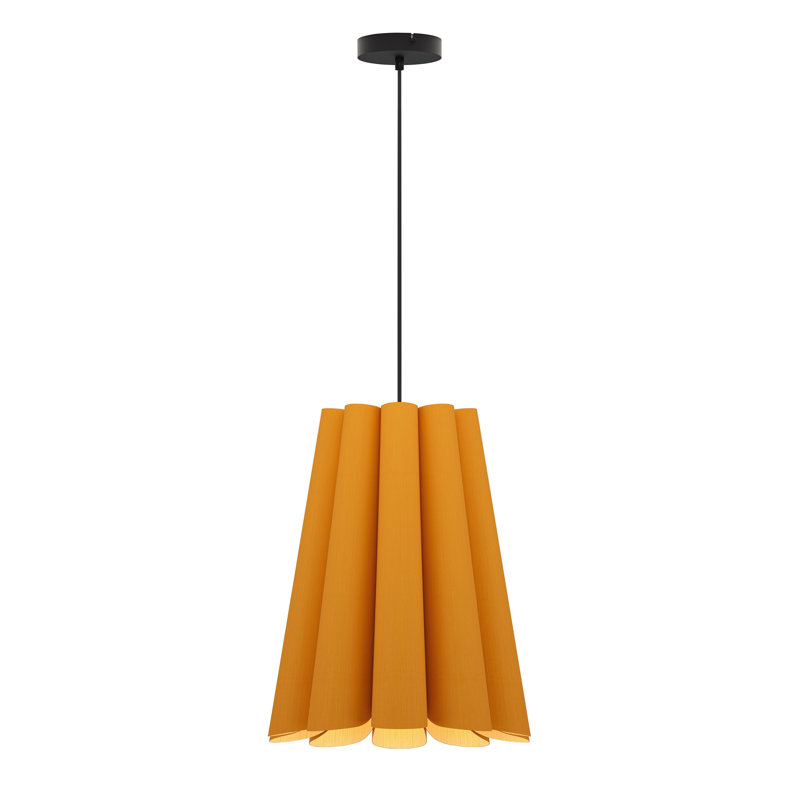 Olivia 1-Light Single Pendant, Ocher