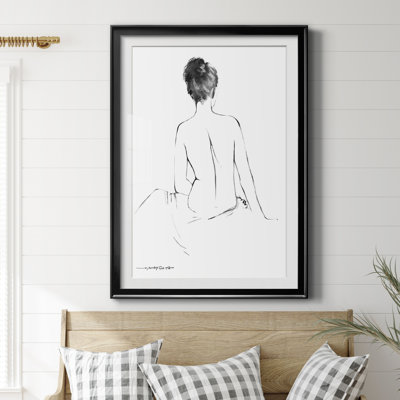 " Sketchy Silhouette I " Painting Print