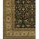 Angora Wool Oriental Area Rug in Black/Brown/Light Green