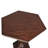Villa La Colonnata Renaissance Hexagonal Pedestal Table