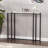 Contemporary Narrow Console Table, Black