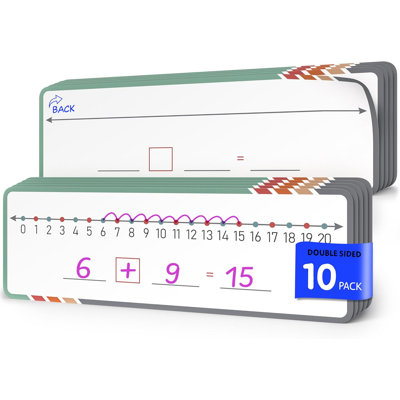 Corde à chiffres effaçable pour étudiants Scribbledo 4 po x 12 po