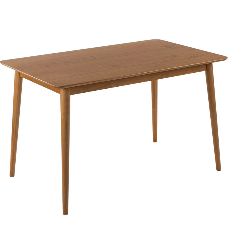 Table de salle à manger Daukas, table de cuisine en bois avec plateau spacieux pour salle à manger, maison, appartement et repas de famille