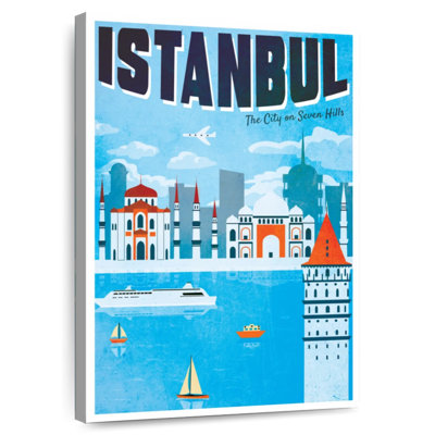 Affiche touristique d'Istambul, rétro