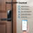 Smart  Lock with Handle Black Fingerprint Door Lock with Electronic Deadbolt