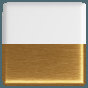 White/Brushed Gold