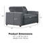 Chaise d'appoint et demi Calian-1728150297
