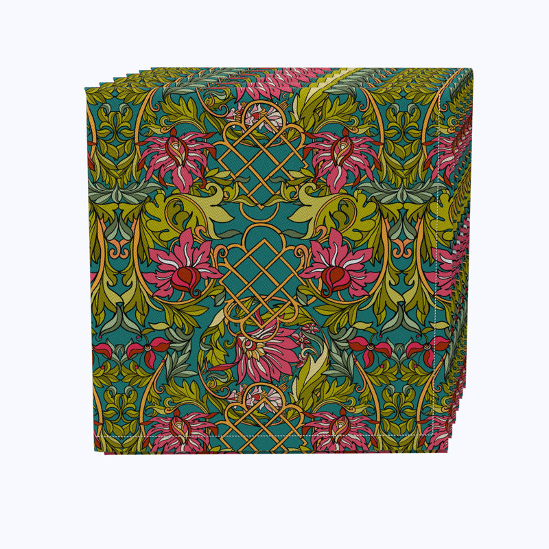 Call 100% Cotton Floral Square Napkin