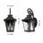 14" Outdoor Wall Lanterns 2-Pack, Black Waterproof Wall Sconce With Clear Glass Panels, Vintage Exterior Light Fixture For Porch, Patio, Garden, And Doorway (Bulb Not Included)