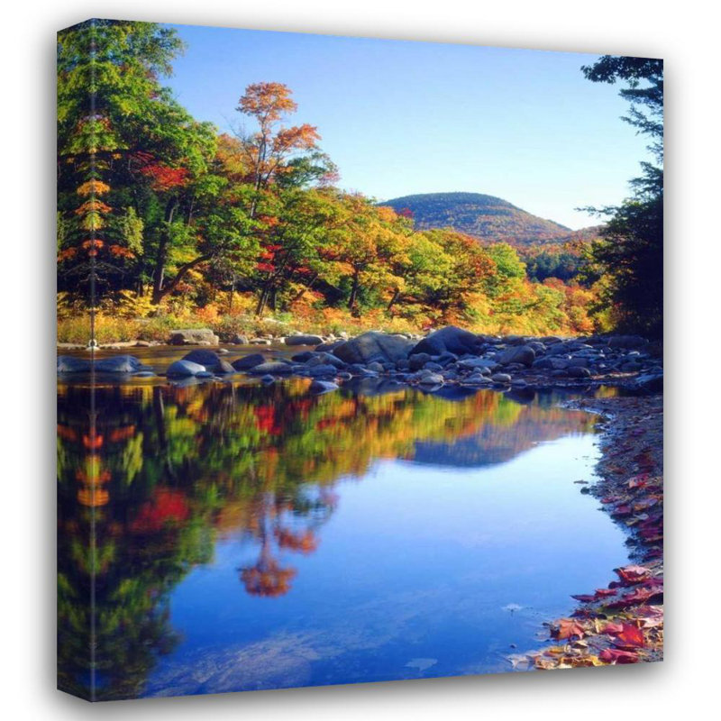 Art sur toile, Talbot Frank, Christopher Gallery: New Hampshire, A waterfall in the White Mountains, H 23 po x l 20 po