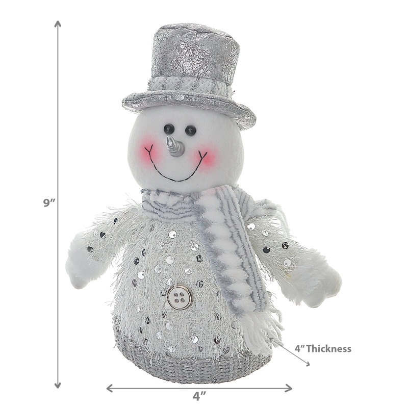 Christmas Iitter Glam Snowman Sitter 9 po