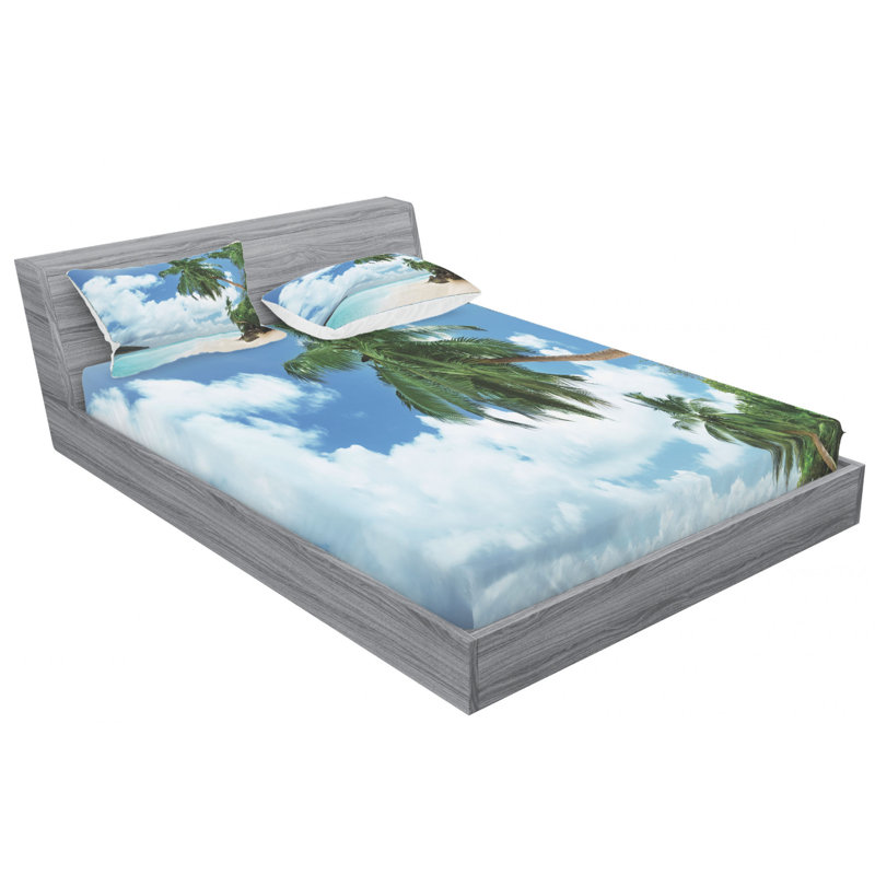 Microfiber Sheet Set, Queen Sheet Set with Fitted Sheet