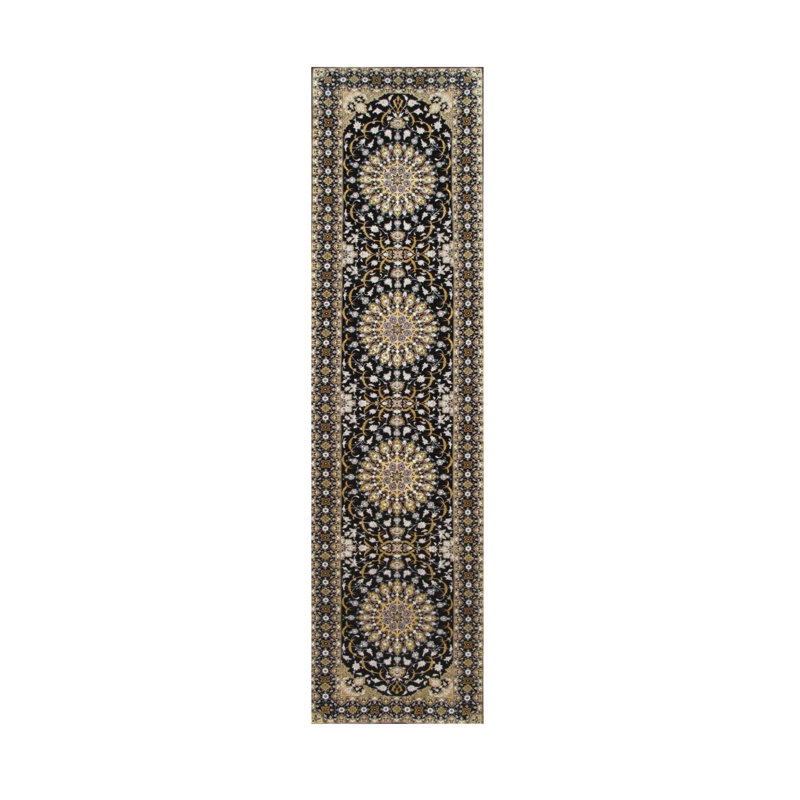 Oriental Area Rug in Black