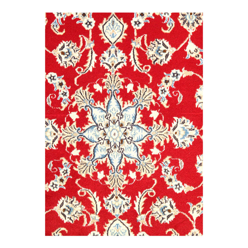Mahima Wool Oriental Area Rug in Red