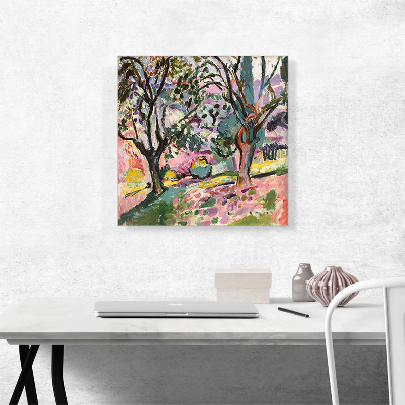 «Landscape at Collioure 1905» par Henri Matisse, reproduction d'art sur toile tendue, H 18 po x l 18 po x 1,5 po