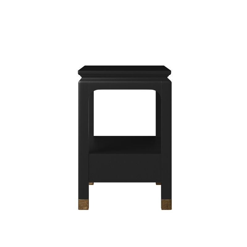 Eave Bedside Table, Black