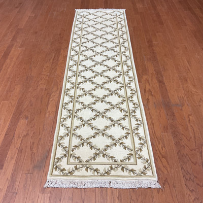  Handmade Aubusson Wool Runner