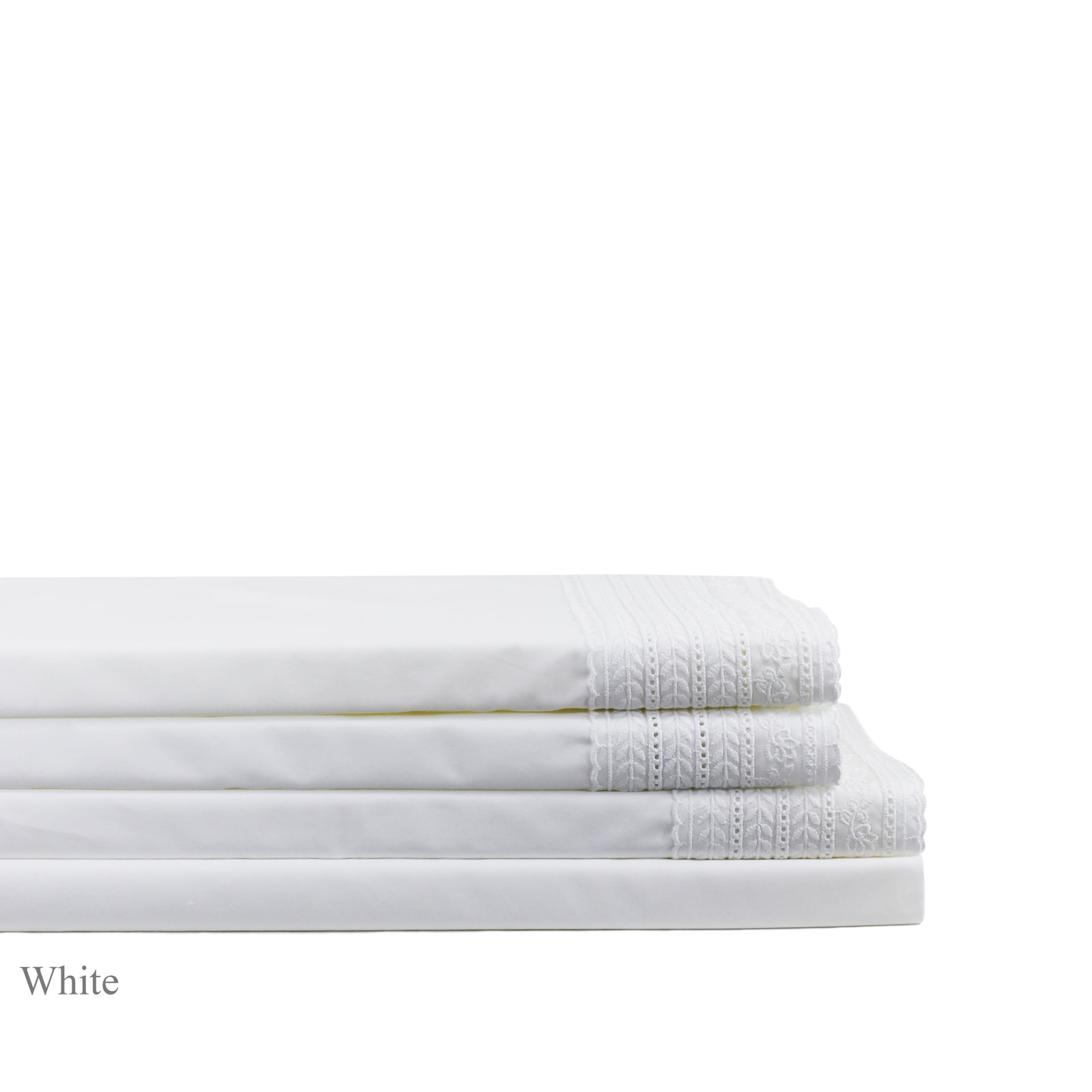 Baya Cotton Sheet Set, Full Fitted Sheet with 2 Pillowcases