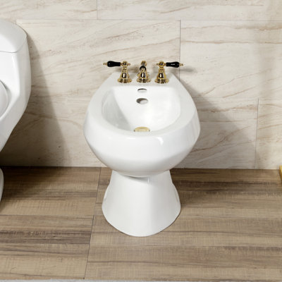 Robinet de bidet vertical à trois poignées Duchess