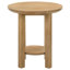 Ensemble de tables basses rondes en bois 3 pièces Ottowa-595446031-595446030