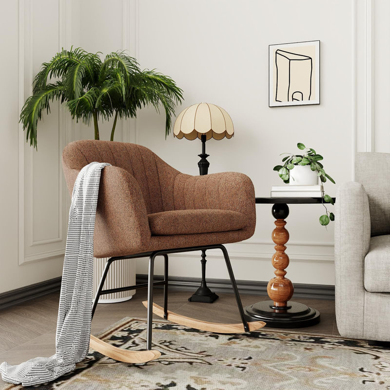 Iron Rocking Chair, Brown
