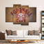 «Football Football Club Club», ensemble de 4 reproductions sur toile par Ensemble-93058159