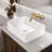Vessel Sink Rectangle 19 Inch Bathroom Sink,Rectangular Above Counter Bathroom Sinks