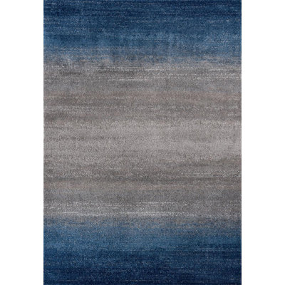 Tapis décoratif abstrait/bleu bethina