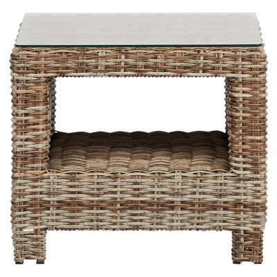 Carolena Rattan Side Table