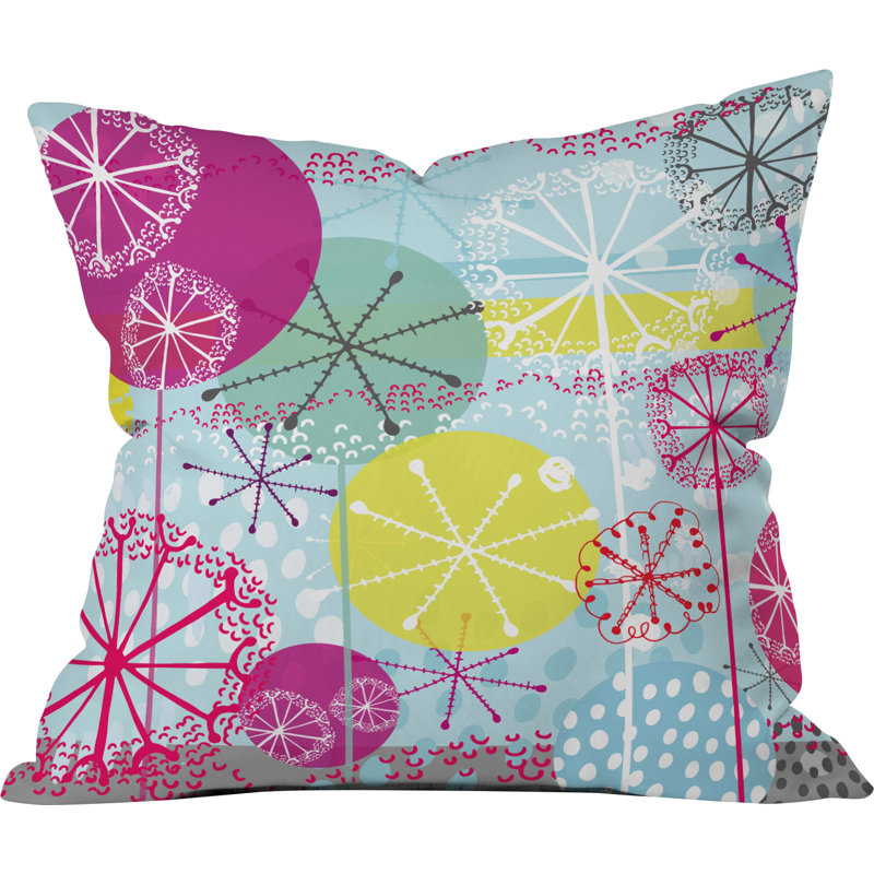 Coussin Snowflake Stems, 20 po x 20 po