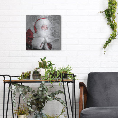 «Santa's Little Friend» par Bluebird Barn, art mural en métal