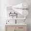 36x24 Inch LED Medicine Cabinet with Defogger, Dimmer, Clock, Outlets & USB