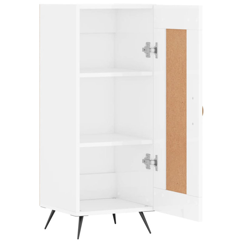 Merielle 34.5cm Sideboard, High Gloss White