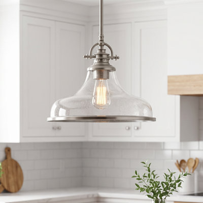 Grant 1-Light Brushed Nickel Pendant Light