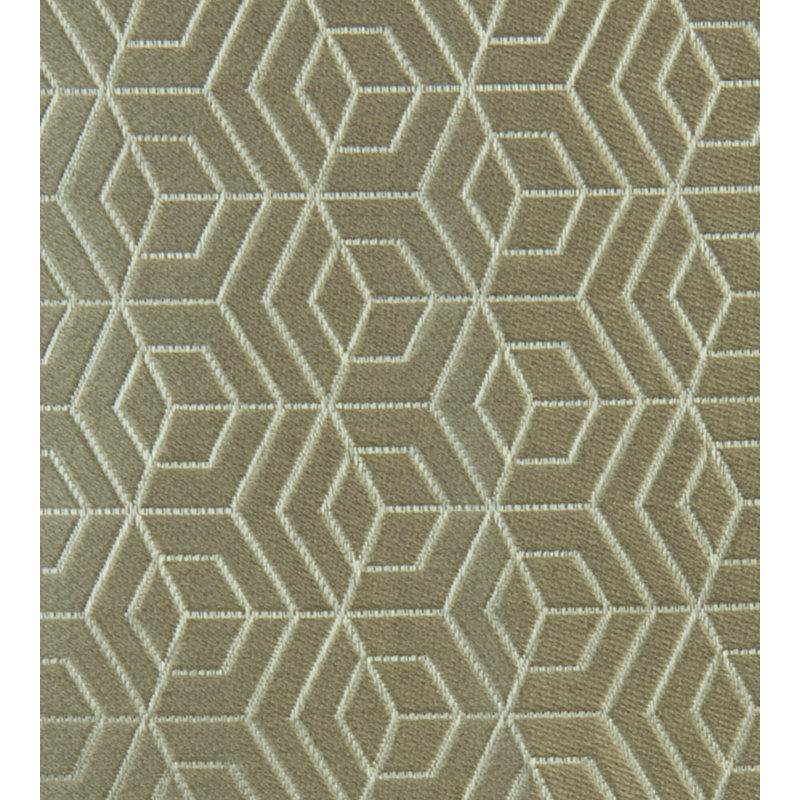 Optimist Hoopstar Fabric, Silver on Taupe