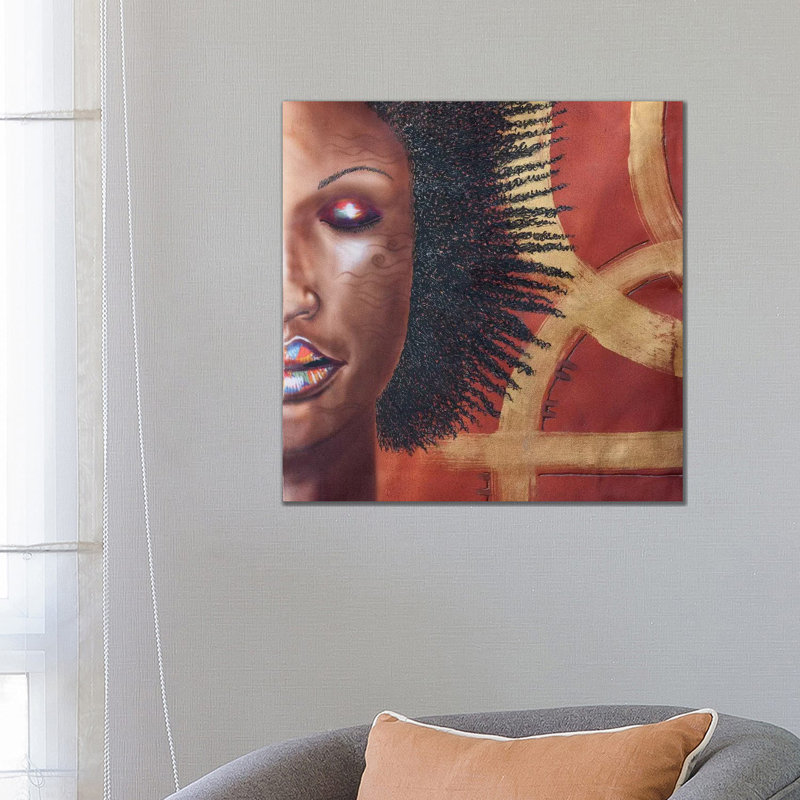 Rainbow Lips by Fred Odle - Wrapped Canvas Print, 66.04 cm H x 66.04 cm W x 1.91 cm D