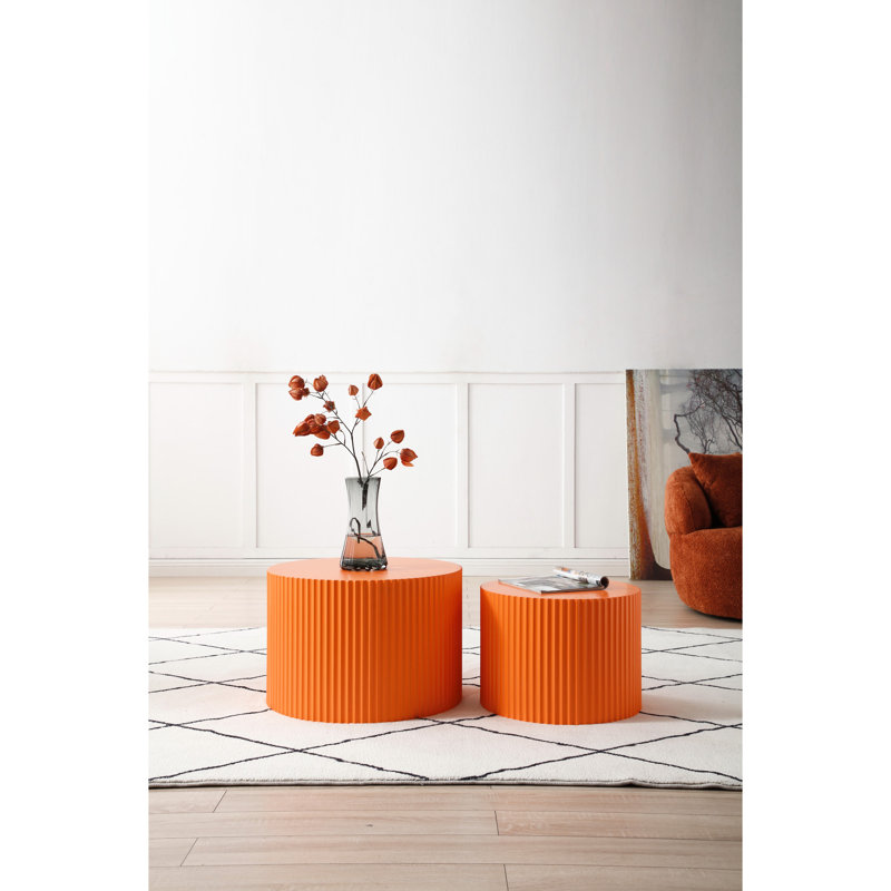 Table gigogne orange Handcraft 23,94 po