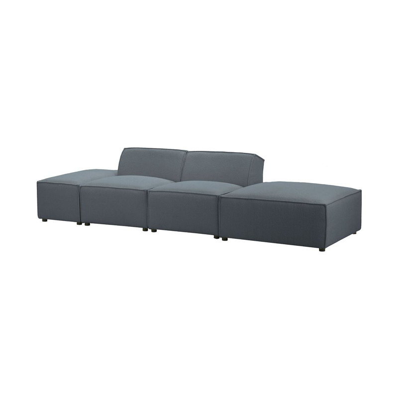 Reontae 4 Seater Sofa, Dark Grey